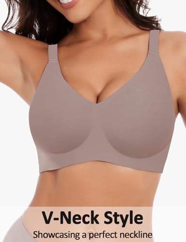 Womens Comfortable Seamless Wireless Bra No Underwire T Shirt Full Coverage Sleep Bralettes Push Up Supportive Everyday Bras - Image 5