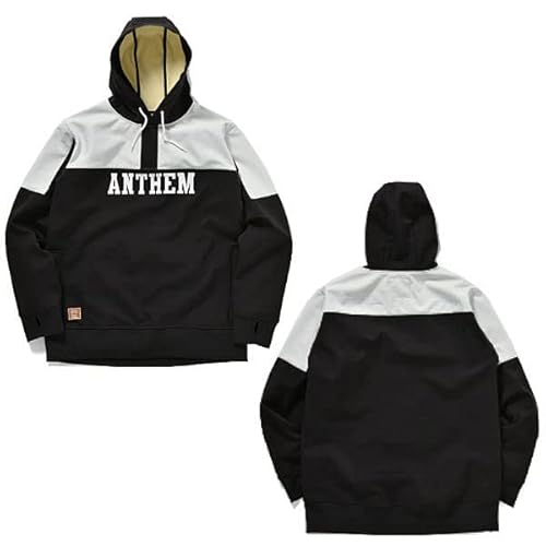 ANTHEM(アンセム) スノーボード ジャケット ANTHEM SHOULDER PATCH HOODIE 2022 Fall&Winter モデル AN2205023 ブラック M ユニ