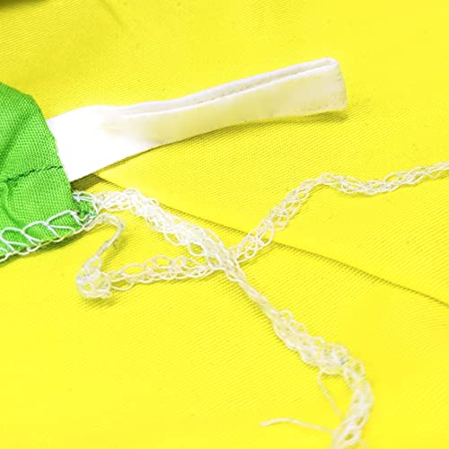 Tache 6 Pc Cotton Reversible Bright Solid Yellow & Green Lemon Lime Duvet Cover Set With Fitted Sheet, Full #TOP3