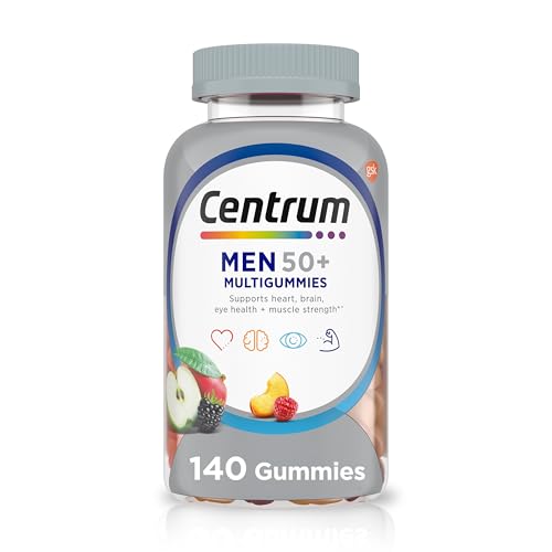 Centrum MultiGummies for Men 50 Plus, Multivitamin/Multimineral Supplement...