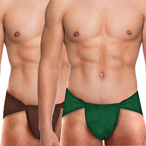 Image of Cotton Men's Langot for Kushti | Ideal Gym Running Yoga Supporter for Physical Activities - Multicolor (Free Size) (Pack of 2)