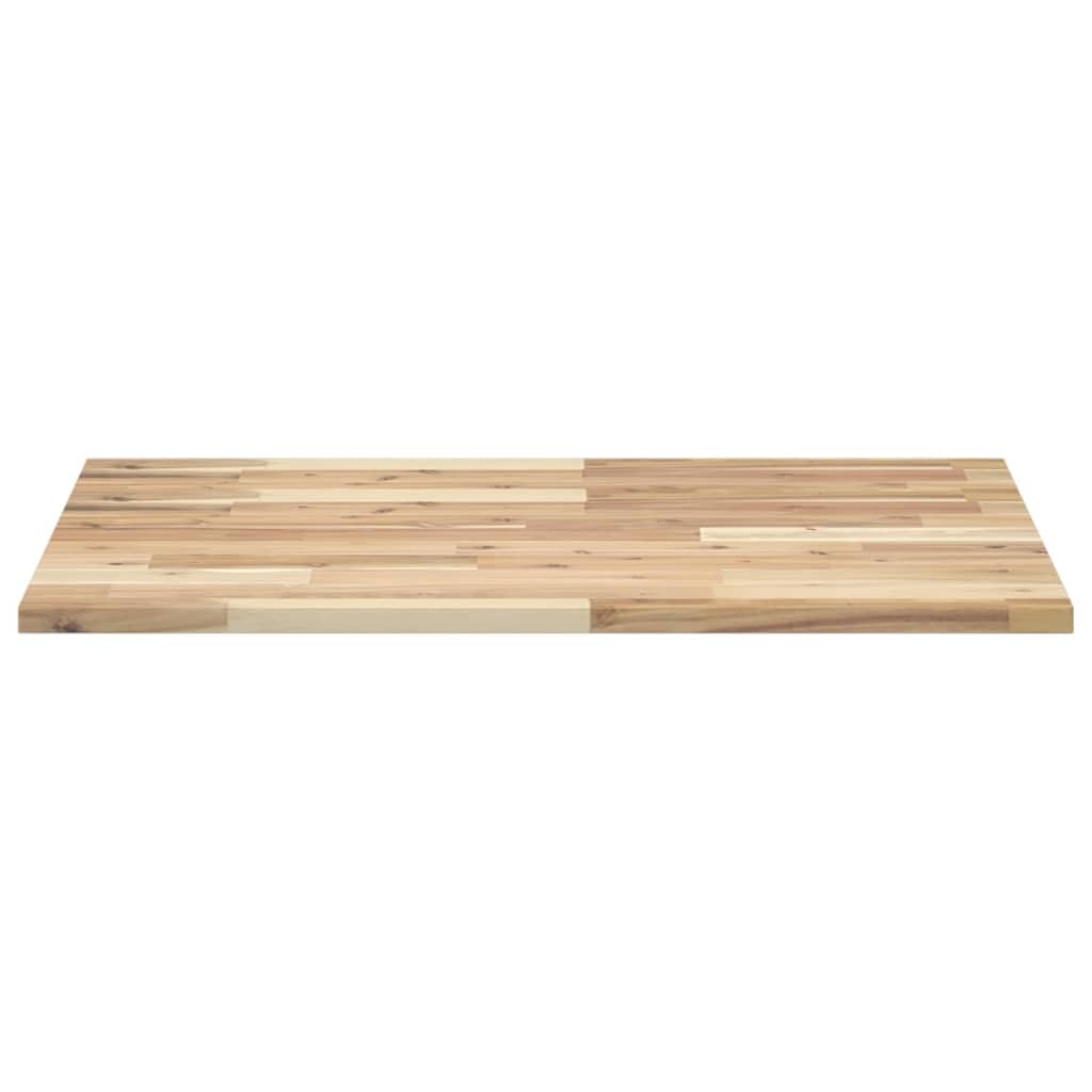 Blat pod umywalkę, nieobrobiony, z litego drewna akacjowego, 80 x 60 x 2 cm, uniwersalna półka na meble łazienkowe, nadstawka pod umywalkę i szafkę pod umywalkę, naturalny wygląd drewna
