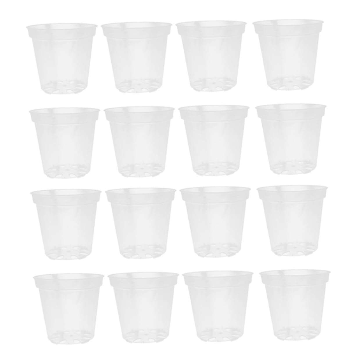 Pots de fleurs ronds transparents pour orchidées et plantes
