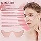 Augenmassagegerät mit Massage und Wärme,Eye massager mit Rotlicht Therapie,6 Massagemodi, Augen Massagegerät für Entspannendes, Reduzieren Schwarze Kreise, Trockene(Rosa）