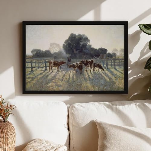 Impression sur toile Elioth Gruner cadre suspendu 50x76 cm