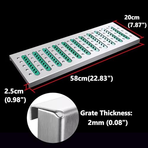 Grilles de caniveau étanches en acier inoxydable pour évacuation d'eau extérieure - 4
