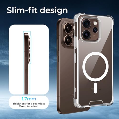 Image of A rtistque Clear Back Cover Case for Oppo Reno 15 Pro 5G | Compatible with Mag-Safe | Premium Cover | Shockproof TPU Bumper | Slim Protective Design | Oppo Reno 15 Pro 5G Back Cover - Transparent