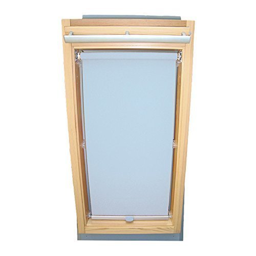 Hochwertiges Abdunkelungsrollo Rollo für Velux DKL/DKU/RHL/RHU-EP GGU,GPU,GHU,GTU MK08 hellblau // Verdunkelungsrollo/Verdunkelungs-Rollo/Fensterrollo