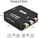 RCA auf HDMI Adapter AV auf HDMI Adapter, Scart auf HDMI Wii Adapter HDMI Supports 720/1080P with USB Ladekabel Protective Case, for Nintendo Xbox PS2 PS4 PS3 TV STB VHS VCR Kamera DVD