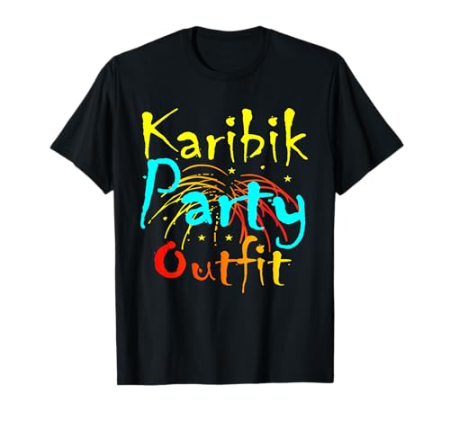 Karibik kostüm Karibik party outfit Karibik accessoires T-Shirt Karibik kostüm Karibik party outfit Karibik accessoires T-Shirt
