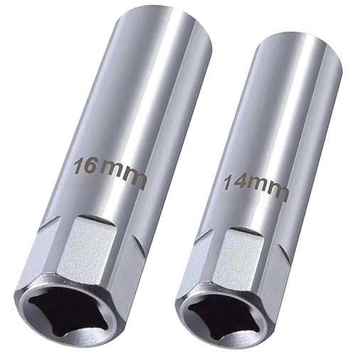 ANBOO Clé à bougie d'allumage 14 mm et 16 mm, 2 pièces, acier au chrome vanadium (CR-V), pour voiture
