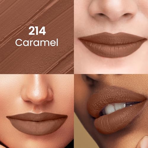 Image of Swiss Beauty Pure Matte Creamy Lipstick | Non-drying, Highly pigmented Lipstick | Shade- Caramel, 3.8gm|