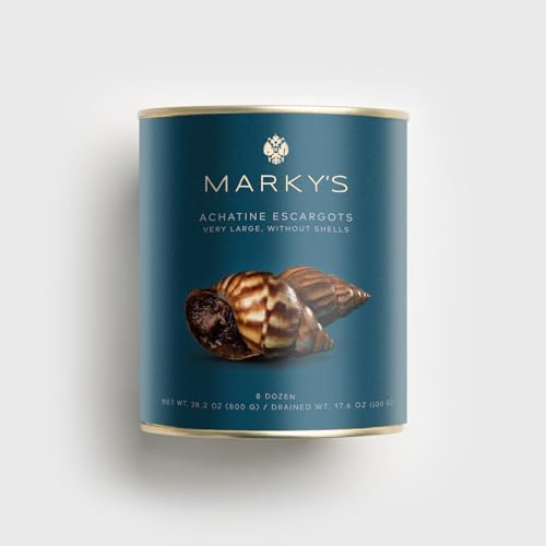 MARKY'S French Escargot Achatine Snails Without Shells - 8 Dozen - 28 oz / 794 g