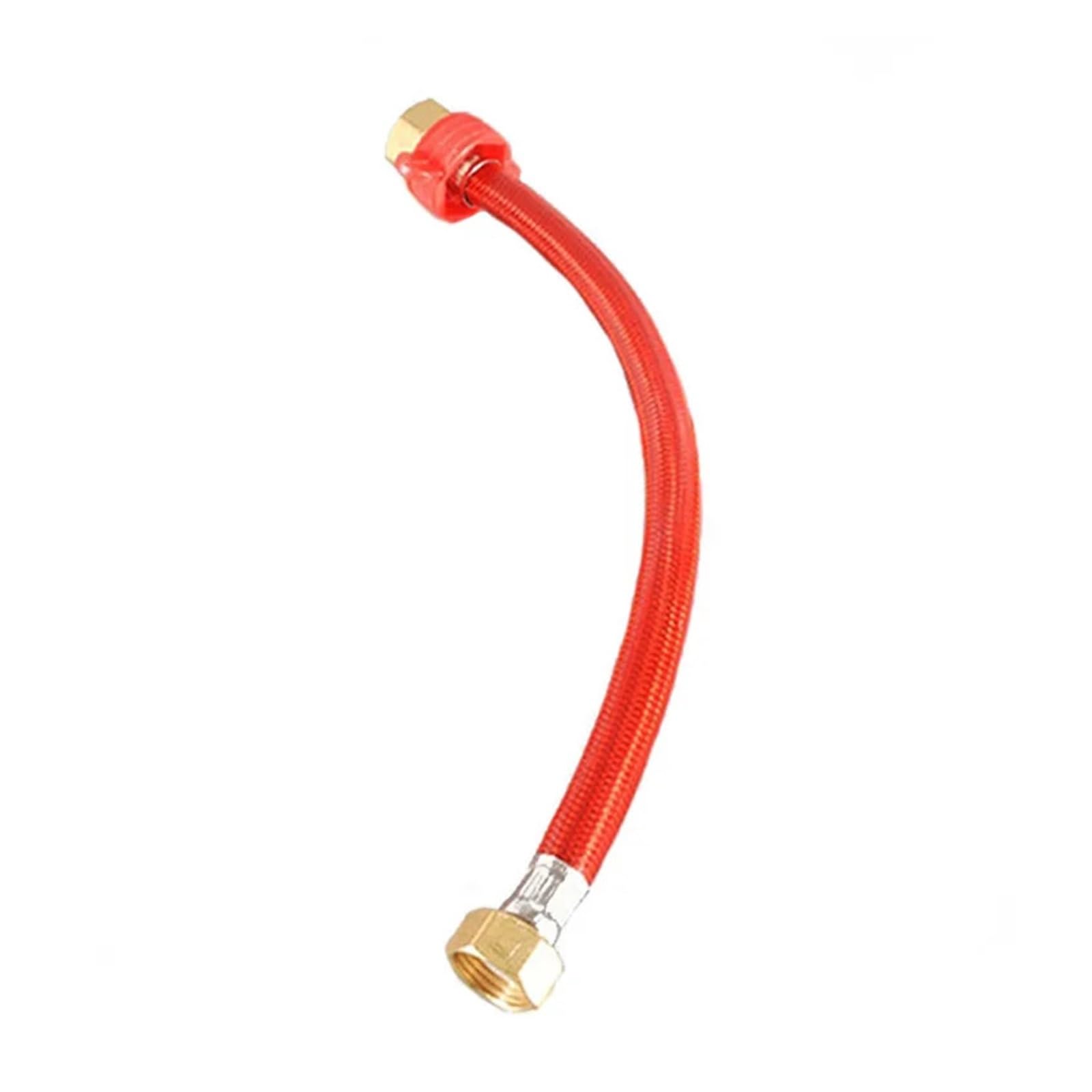 Generico Pianificazione anti-esplosione in acciaio inossidabile inossidabile da 1/2 "per tubo d'acqua flessibile flessibile for tubo flessibile for rubinetto(Red,200CM_OD 14XID 7MM)