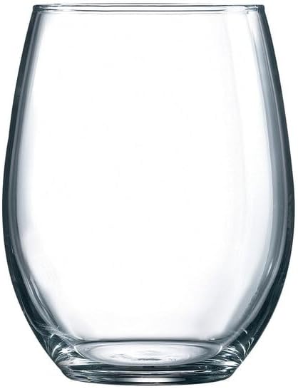 Necessia 9 oz Stemless Wine Glass, Set of 6