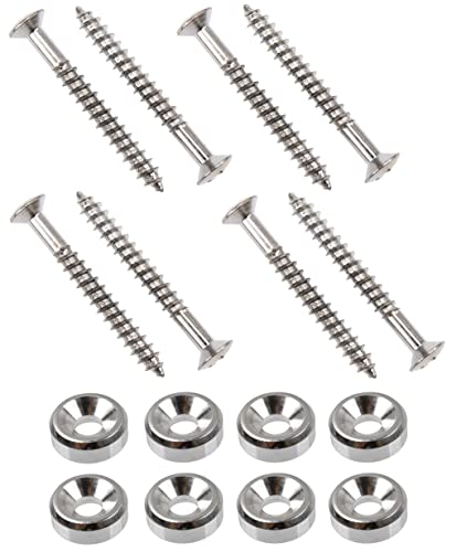 Electric Guitar Neck Mounting Screws and Bushings
