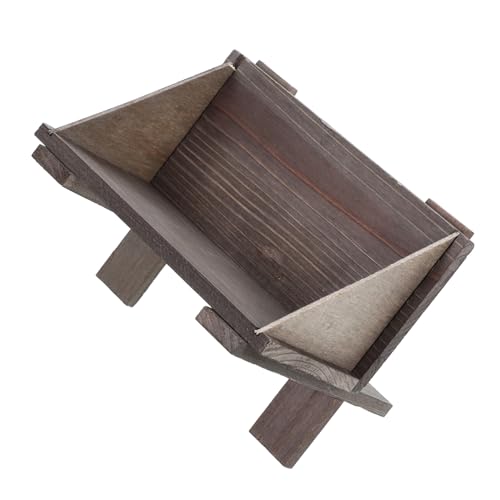 GOOHOCHY Unique Religious Handmade Wooden Manger Jesus Birth Scene Decorative Nativity Set Ideal for Christmas Decor