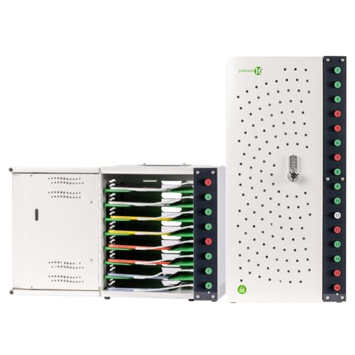 Image of LocknCharge USB-C Charging Station for iPad, Tablets and Chromebooks with Status Indicators, Pre-wired Cables