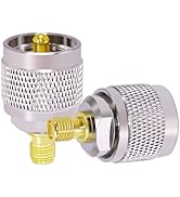 CNARIO SMA Female to UHF PL-259 Male Connector Adapter UHF to SMA Coax Connector PL259 SO239 Adap...