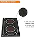 Kenyon B41601 6-1/2-Inch Caribbean 2-Burner Cooktop with Analog Control UL, 120-volt, Black