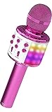 OVELLIC Karaoke Microphone for Kids, Wireless Bluetooth Karaoke Microphone with...