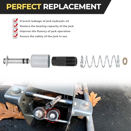 Image of Low Side Smaller Pump Piston Pump Plunger Kit Fit for Most 3 Ton Jack, Compatible with Torin Big Red /Harbor Freight Daytona Pittsburgh /Arcan 3 Ton Floor Jack Rebuild