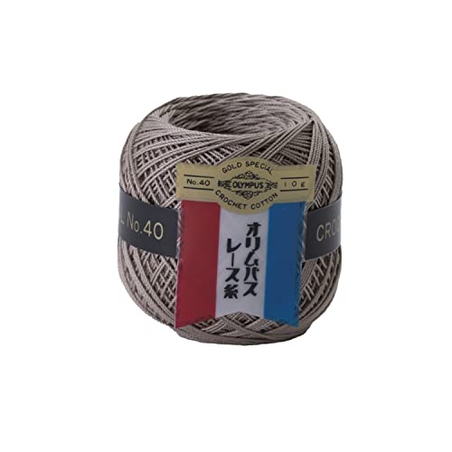 オリムパス製絲 金票 レース糸 #40 Col.813 ベージュ系 10g 約89m