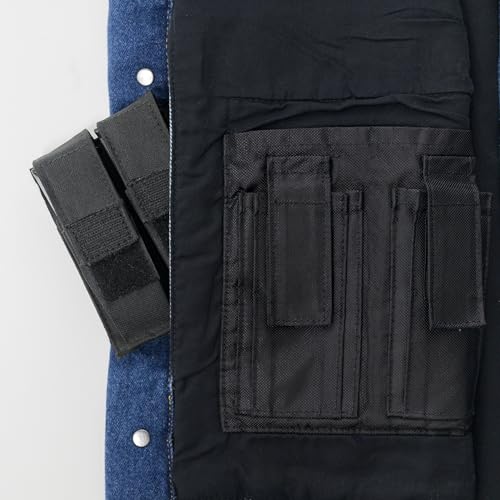 Stonewashed Denim Concealed Carry Vest with Universal Holster and Extra Magazine Holder3