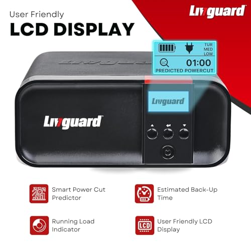Image of Livguard Sineverter Pro with LCD Display 900VA /12V Pure Sinewave Inverter with Livguard 200Ah Tall Tubular Value Plus Bold Series Inverter Battery |Reliable Power Backup for Home, Office, and Shops