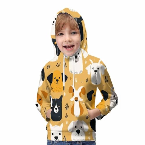 Pull sport casual chien imprimé 3D sweat ado pour le collège - 5