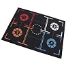 Basket Training Mat, Non Slip Silent Rubber Mat with Point Reminders for Basketball Dribbling Skills Improvement, 84.2x120.2cm