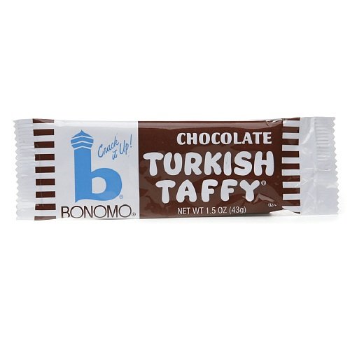 Bonomo Turkish Taffy Bars, 1.5 Oz, Chocolate, Box Of 24