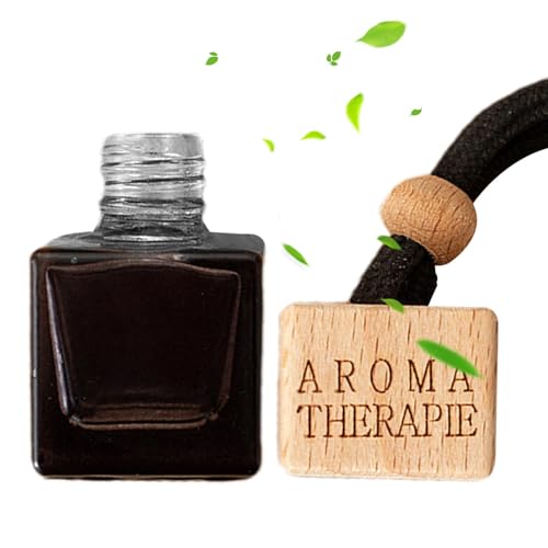Diffuseur de parfum pour voiture, suspension de parfum de voiture - Bouteille diffuseur en verre rechargeable de 8 ml - Diffuseur de parfum - Diffuseur d'huile vide avec désodorisant pour chambre à