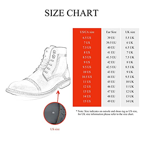 Image of Bruno Marc Men's Dress Ankle Motorcycle Boots