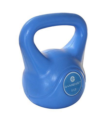 Gymenist Exercise Kettle Bell Fitness Workout Body Equipment Choose Your Weight Size (8 LB)
