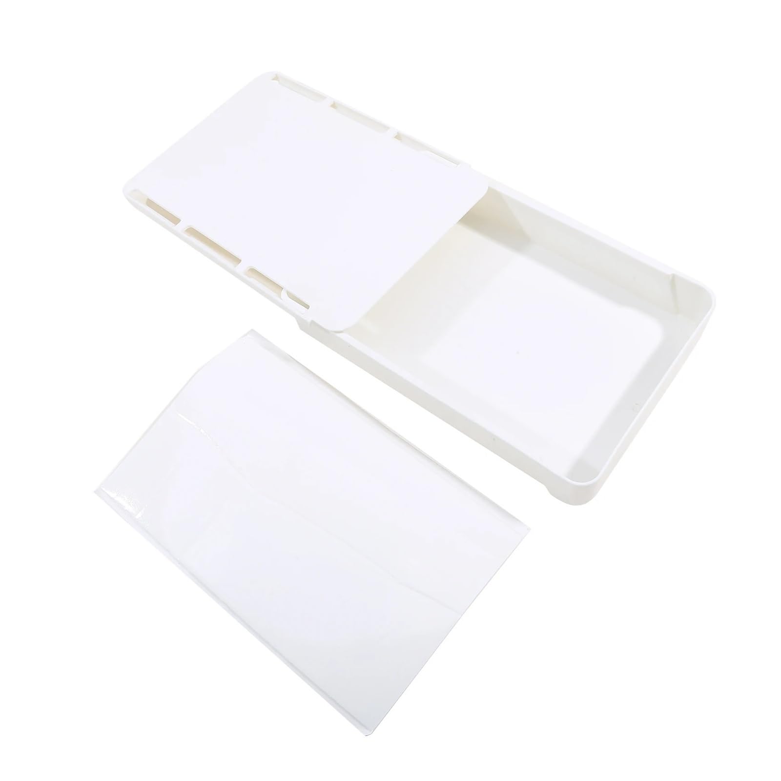 Organizer for cassetti sotto la scrivania in plastica | Nero Bianco Piccolo e: for l'home office e la cucina(Black L)