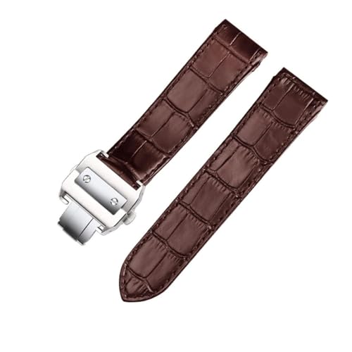 Bracelet de montre en cuir de vache véritable 20mm 23mm anti usure