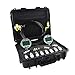 SINOCMP Digital Pressure Gauge Kit with 2 80MPA/12000PSI Pressure Gauges 3 Test Hoses and 12 Couplings Hydraulic Gas Water Pressure Test Kit with Backlight, 1 Year Warranty