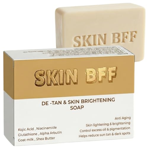 Image of SKIN BFF Tan Removal Soap | 2% Kojic Acid Soap for De Tan Remove & Skin Brightening (110 grm x 5 PACK)