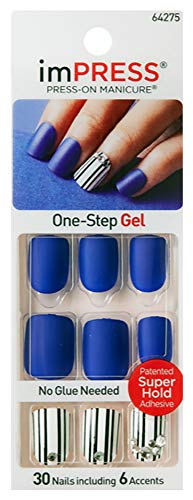 KISS imPRESS (SHOCKING) Short Press-On Manicure Nails by Broadway
