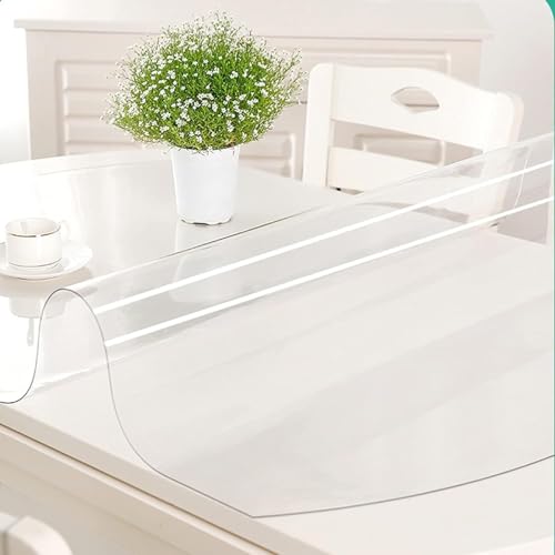 Nappe transparente ovale en PVC 2mm pour table 81x135cm - 2