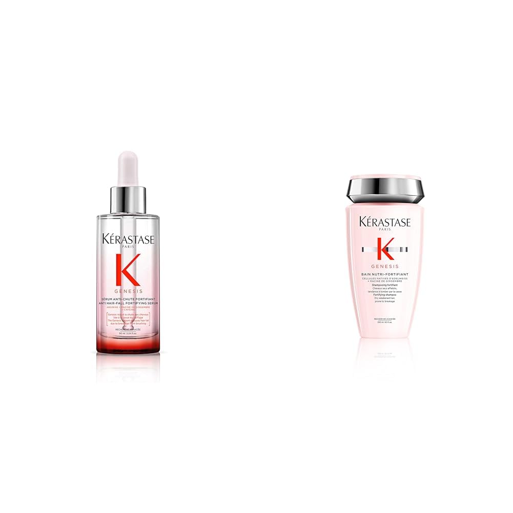 Kérastase Genesis, Siero Fortificante Anti-Caduta, Trattamento Senza Risciacquo, Per Capelli Fini & Indeboliti, Anti-Chute Fortifiant, 90 ml