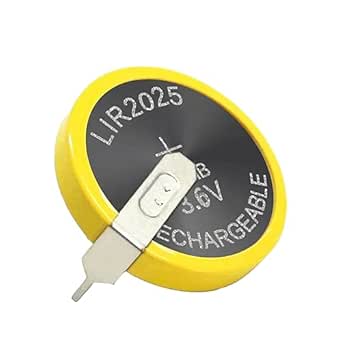 Batterie Rechargeable LIR2025 3,6V Pour Clé BMW Série 3, 5, 7, X3, X5 (E46, E39, E60, Etc.)