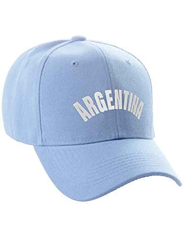 Daxton International World Countries Baseball Hat Cap Arch Letters, Argentina