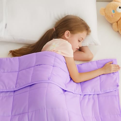 L'AGRATY Weighted Blanket - 36"x48" 3lbs Microfiber Material with Glass Beads Small Blanket for All-Season Summer Fall Winter Soft Thick