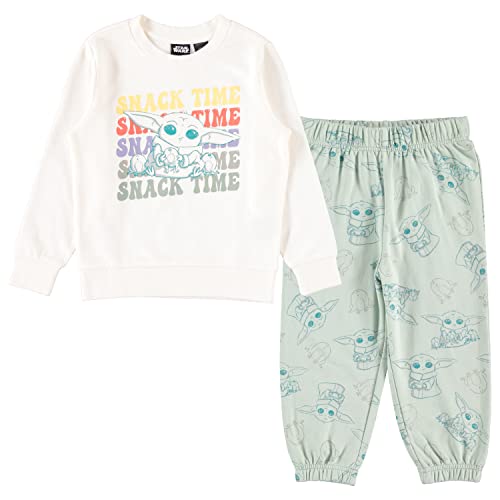 Sweatshirt et jogger Baby Yoda pour petit garçon ensemble Star Wars beige
