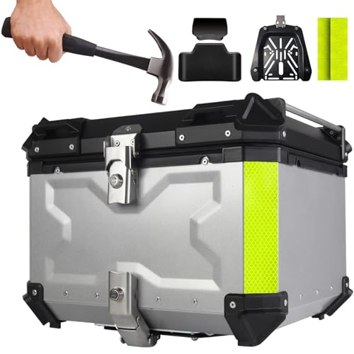 Top case moto en aluminium pour ranger votre casque en toute sécurité