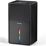 Dehumidifiers for home, 102oz 800 Sq.ft Ultra Quiet Dehumidifier with 7 Led Colors and 2 Working Modes, Portable Small Dehumidifier for Closet, Bedroom, Cabinet, Bathroom（Yellow）