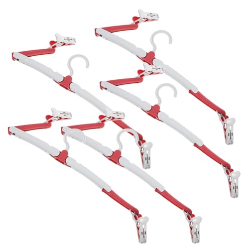 Gatuida 5pièces Cintres Pliables De Voyage Hangers Antidérapants pour Vêtements De Place pour Valises Et Placards Design Compact Et Rotatif Parfait pour Jupes Et Pantalons