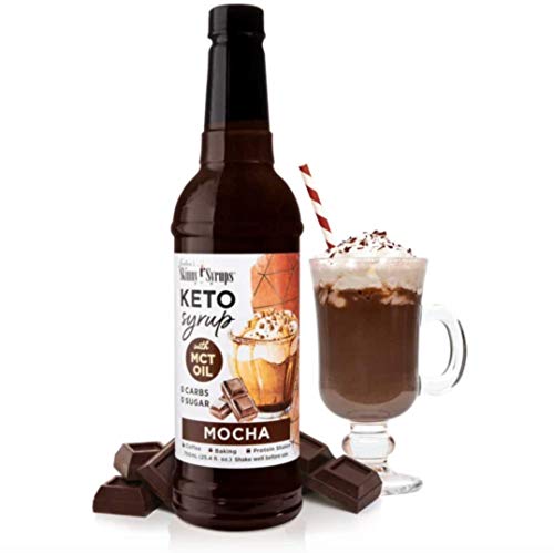 Jordans Skinny Syrups - Sugar Free Zero Carb Keto Mocha Syrup with MCT Oil